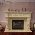 Hot sale Natural stone high quality China hand carved Fireplace